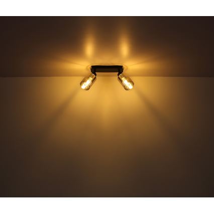 Globo - Φωτιστικό σποτ 2xE27/15W/230V μαύρο