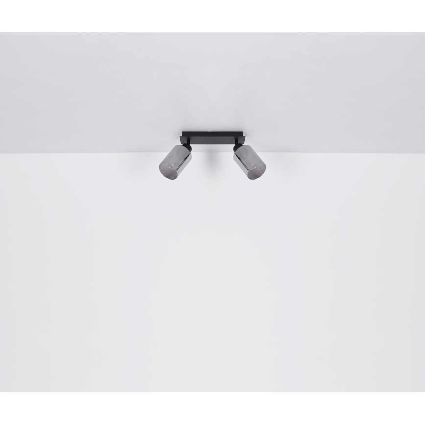 Globo - Φωτιστικό σποτ 2xE27/15W/230V μαύρο