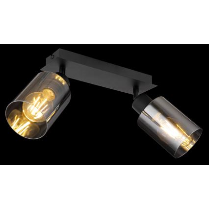 Globo - Φωτιστικό σποτ 2xE27/15W/230V μαύρο