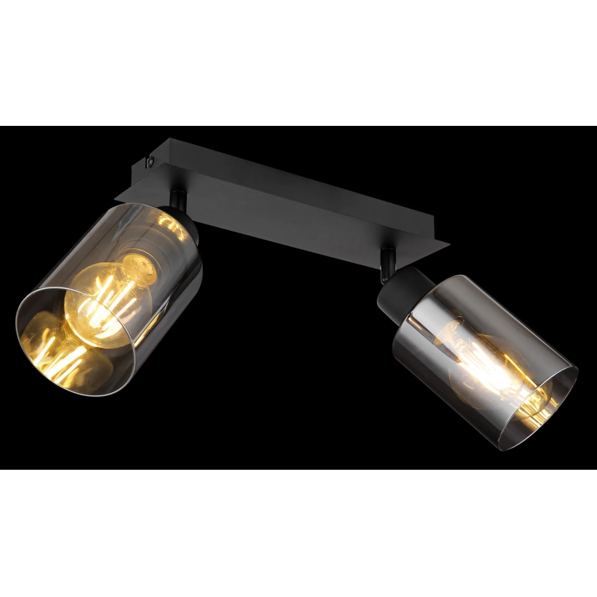 Globo - Φωτιστικό σποτ 2xE27/15W/230V μαύρο