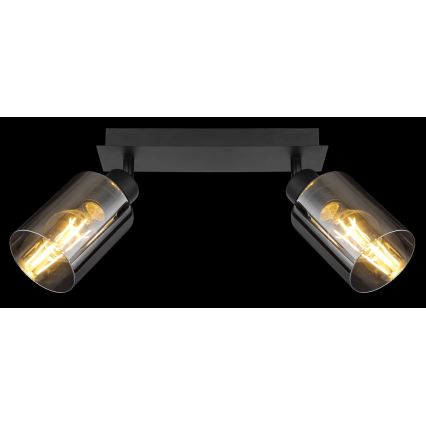 Globo - Φωτιστικό σποτ 2xE27/15W/230V μαύρο