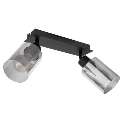 Globo - Φωτιστικό σποτ 2xE27/15W/230V μαύρο