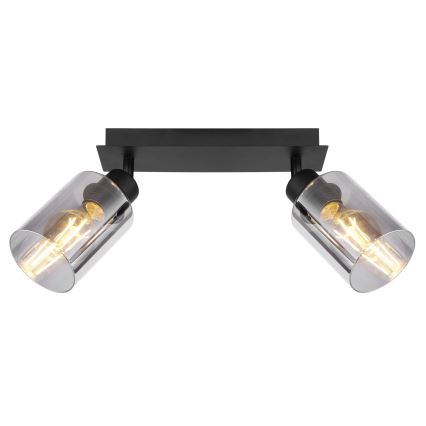 Globo - Φωτιστικό σποτ 2xE27/15W/230V μαύρο