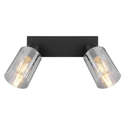 Globo - Φωτιστικό σποτ 2xE27/15W/230V μαύρο