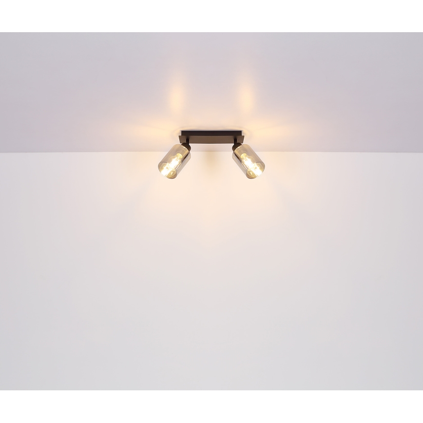 Globo - Φωτιστικό σποτ 2xE27/15W/230V μαύρο