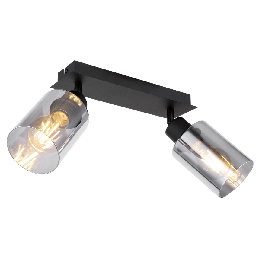 Globo - Φωτιστικό σποτ 2xE27/15W/230V μαύρο