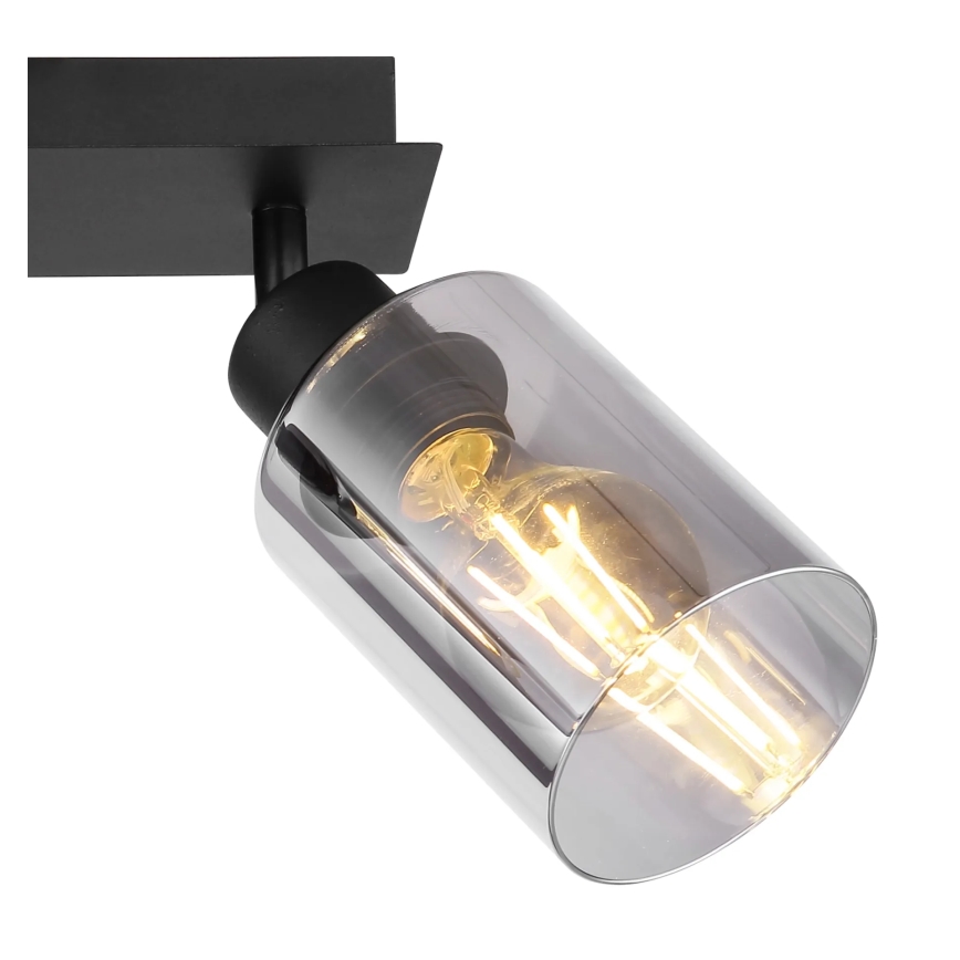 Globo - Φωτιστικό σποτ 2xE27/15W/230V μαύρο