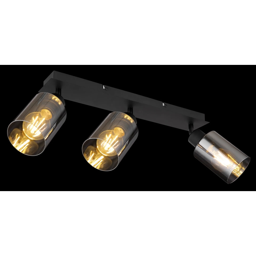 Globo - Φωτιστικό σποτ 3xE27/15W/230V μαύρο