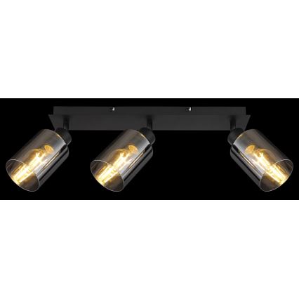 Globo - Φωτιστικό σποτ 3xE27/15W/230V μαύρο