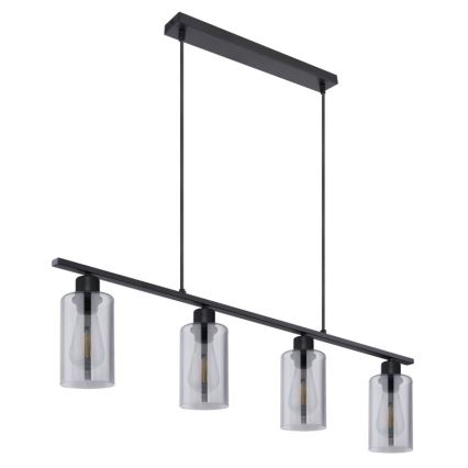 Globo - Κρεμαστό φωτιστικό οροφής 4xE27/60W/230V μαύρο