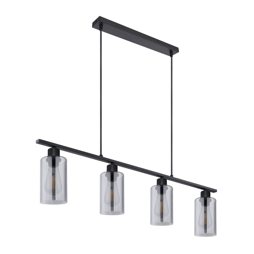 Globo - Κρεμαστό φωτιστικό οροφής 4xE27/60W/230V μαύρο
