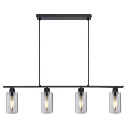 Globo - Κρεμαστό φωτιστικό οροφής 4xE27/60W/230V μαύρο