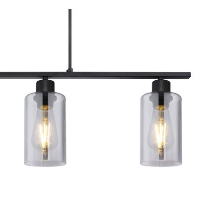 Globo - Κρεμαστό φωτιστικό οροφής 4xE27/60W/230V μαύρο