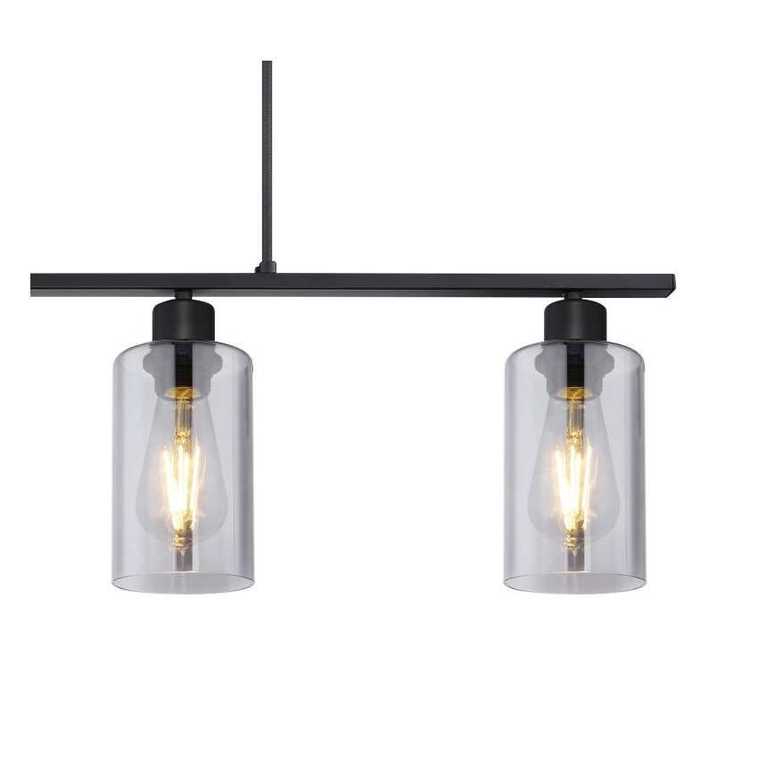 Globo - Κρεμαστό φωτιστικό οροφής 4xE27/60W/230V μαύρο