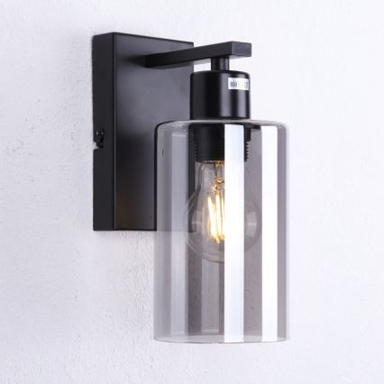 Globo - Φωτιστικό τοίχου 1xE27/60W/230V μαύρο