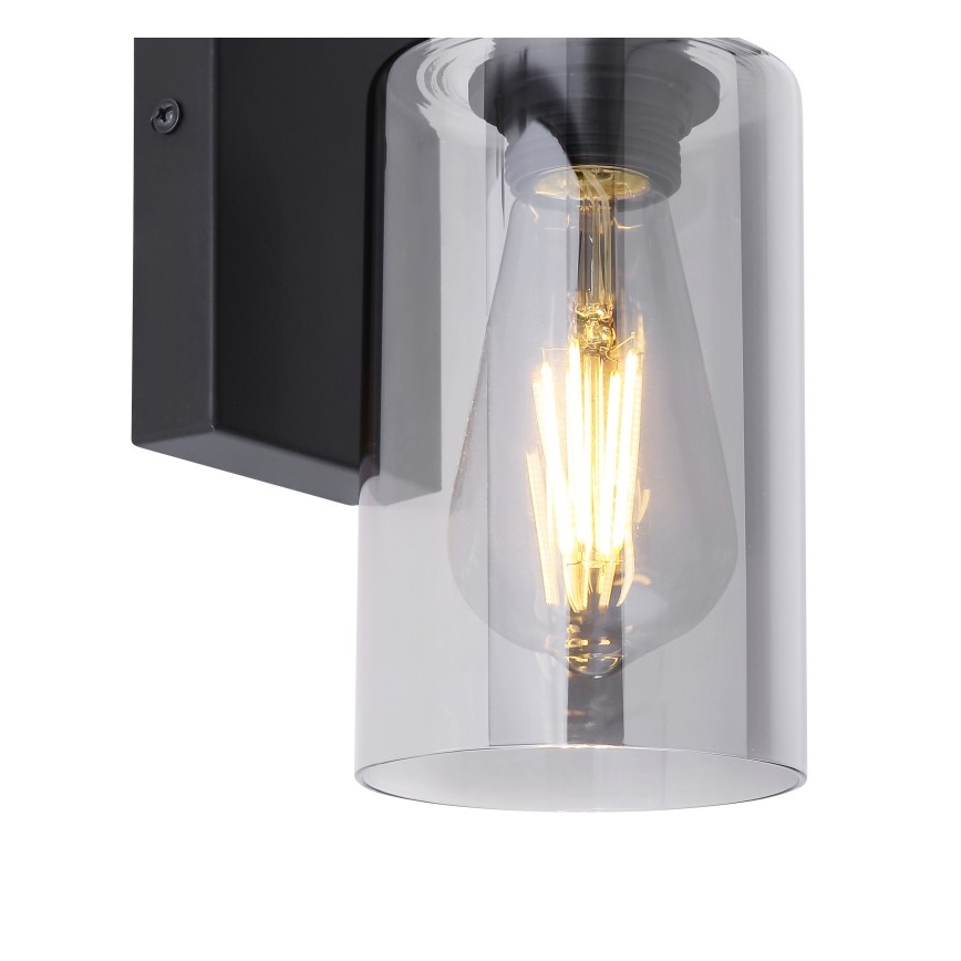 Globo - Φωτιστικό τοίχου 1xE27/60W/230V μαύρο