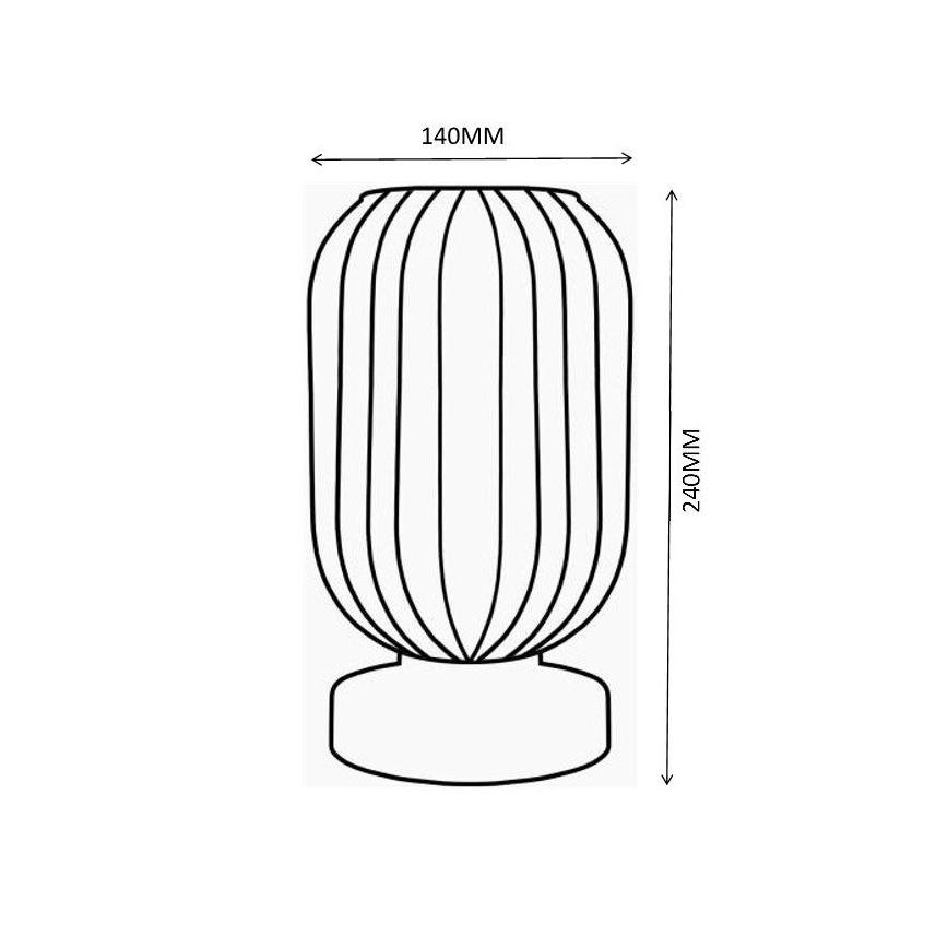 Globo - Eπιτραπέζιο φωτιστικό 1xE27/40W/230V καφέ