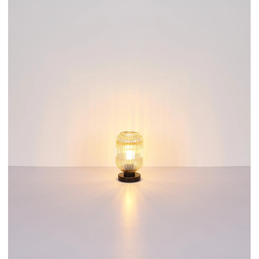 Globo - Eπιτραπέζιο φωτιστικό 1xE27/40W/230V καφέ