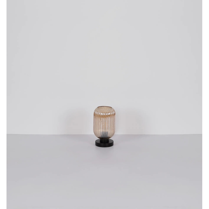 Globo - Eπιτραπέζιο φωτιστικό 1xE27/40W/230V καφέ
