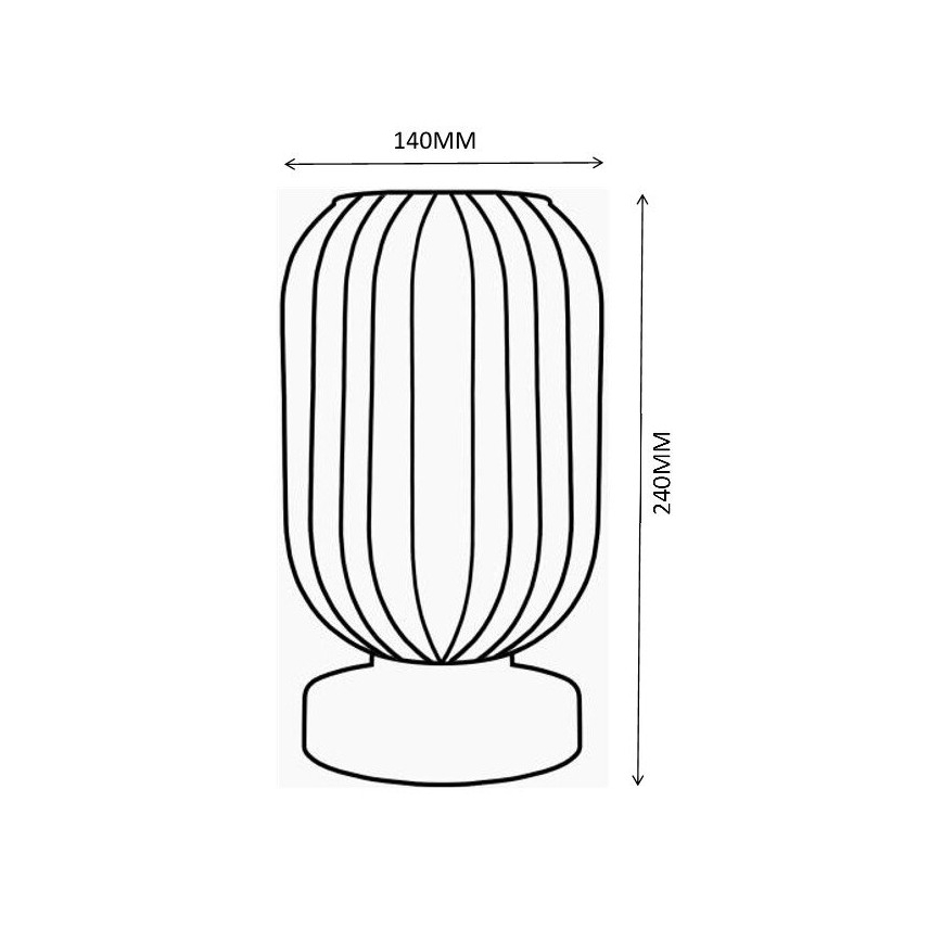 Globo - Eπιτραπέζιο φωτιστικό 1xE27/40W/230V λευκό