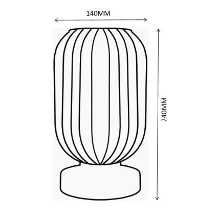 Globo - Eπιτραπέζιο φωτιστικό 1xE27/40W/230V λευκό