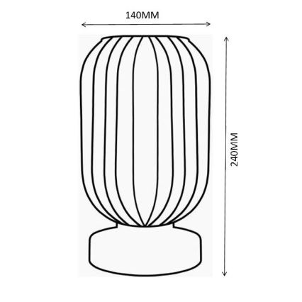 Globo - Eπιτραπέζιο φωτιστικό 1xE27/40W/230V μωβ