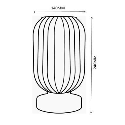 Globo - Eπιτραπέζιο φωτιστικό 1xE27/40W/230V γκρι