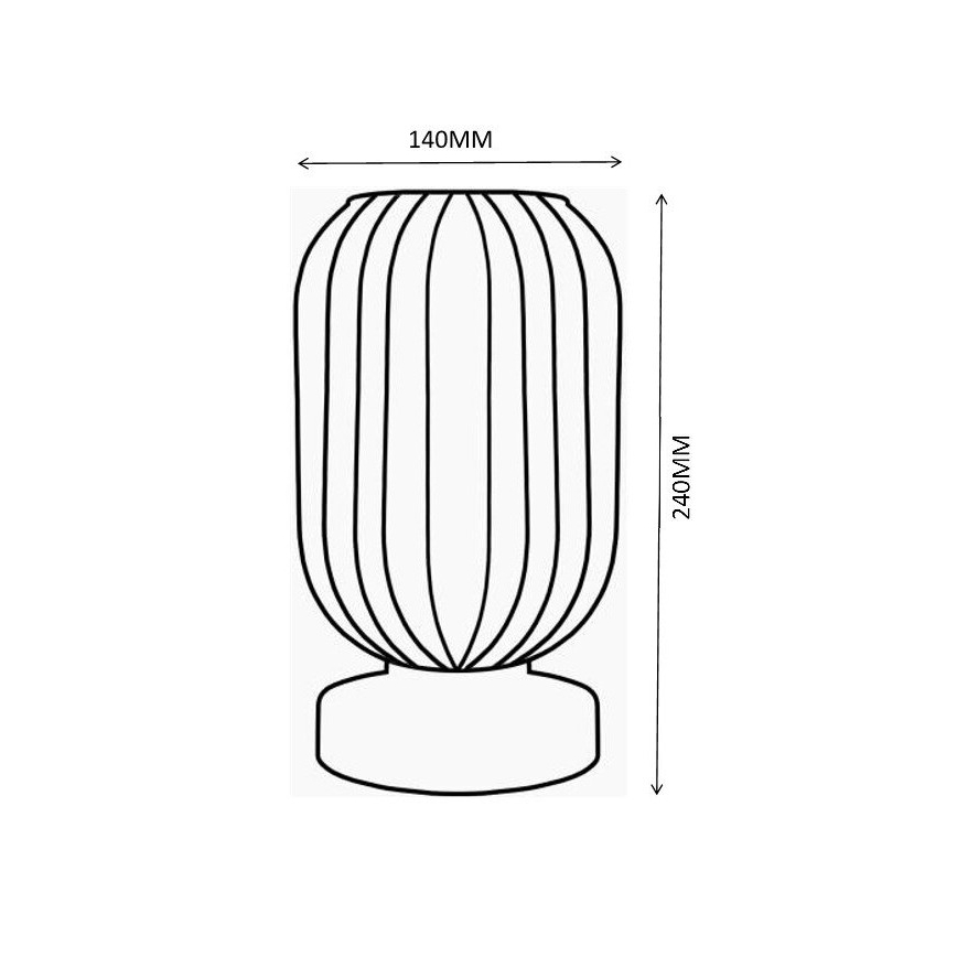 Globo - Eπιτραπέζιο φωτιστικό 1xE27/40W/230V γκρι