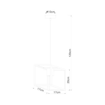 Globo - Πολύφωτο με σύρμα 1xE27/60W/230V