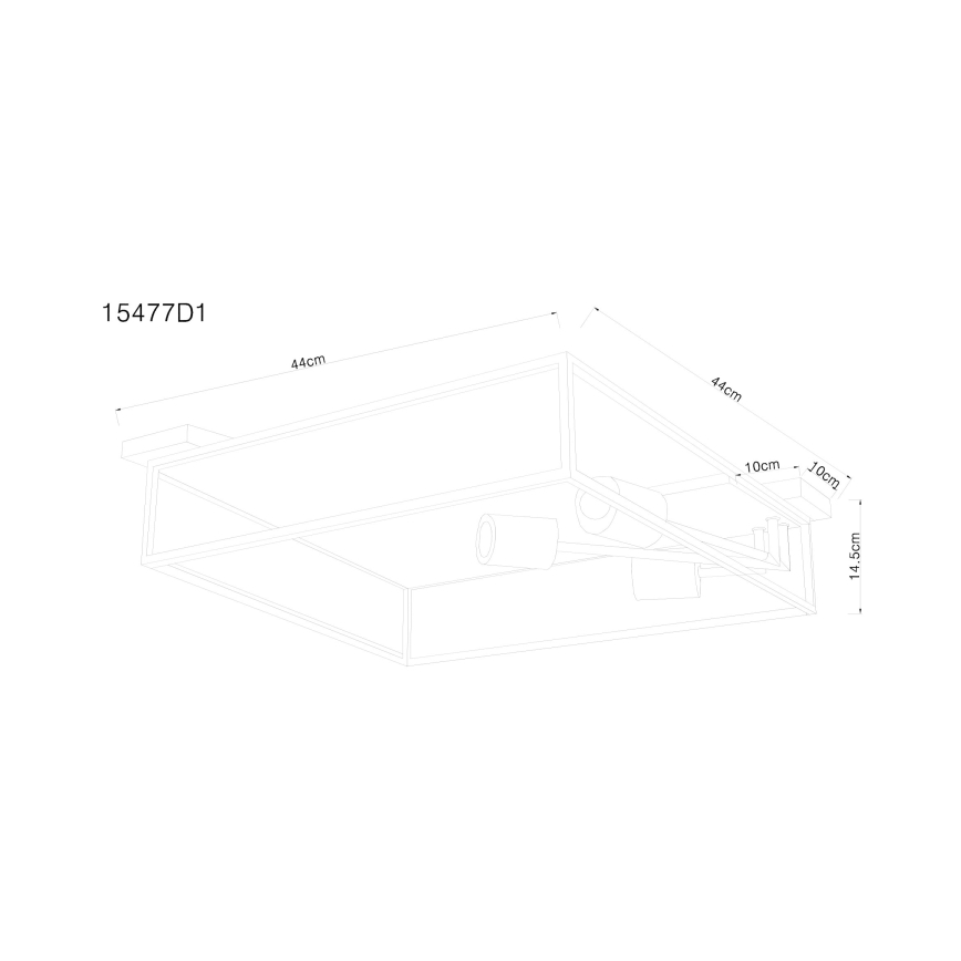 Globo - Φωτιστικό οροφής 3xE27/60W/230V