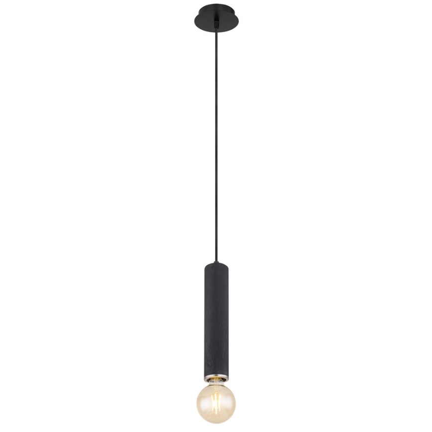Globo - Κρεμαστό φωτιστικό οροφής 1xE27/60W/230V μαύρο ξύλο