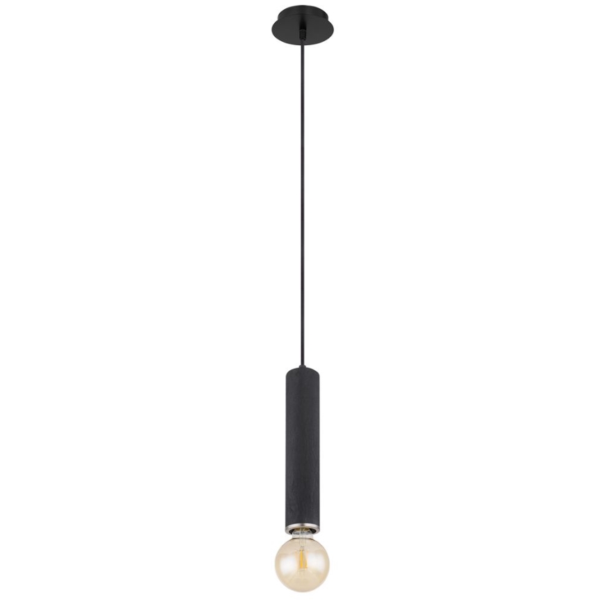 Globo - Κρεμαστό φωτιστικό οροφής 1xE27/60W/230V μαύρο ξύλο