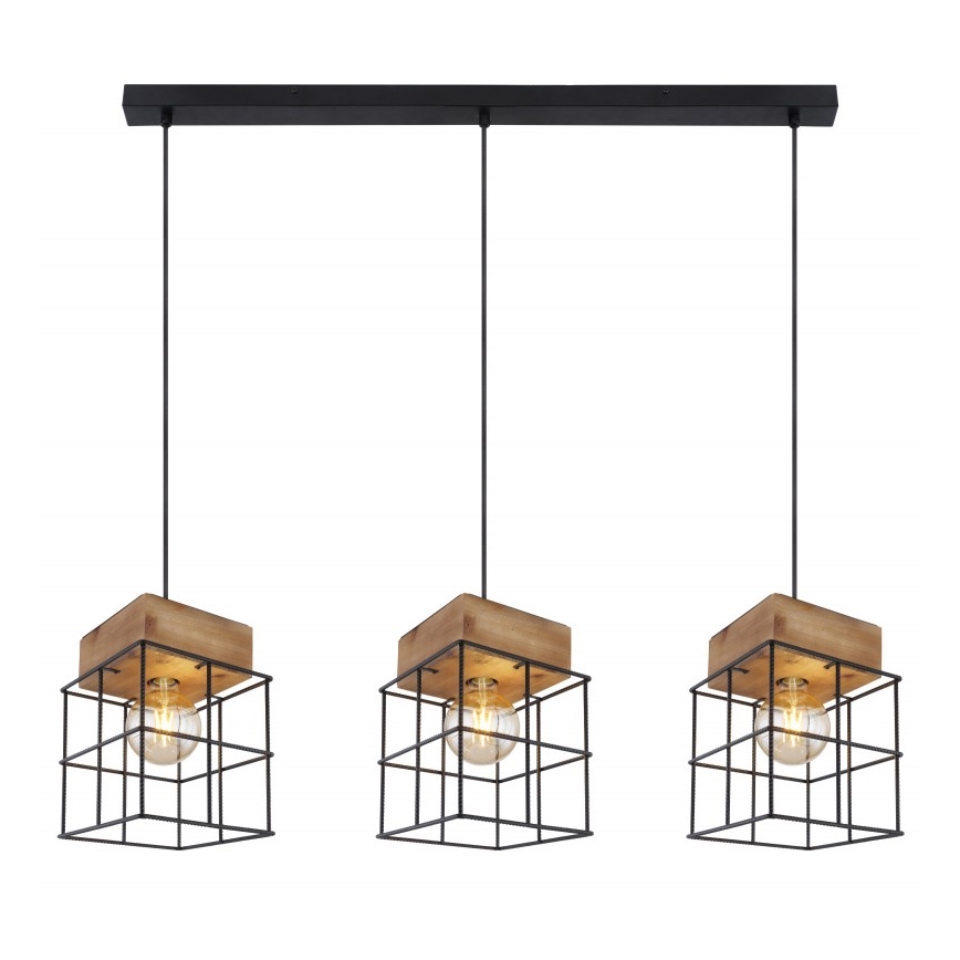 Globo - Πολύφωτο με συρματόσχοινο 3xE27/60W/230V