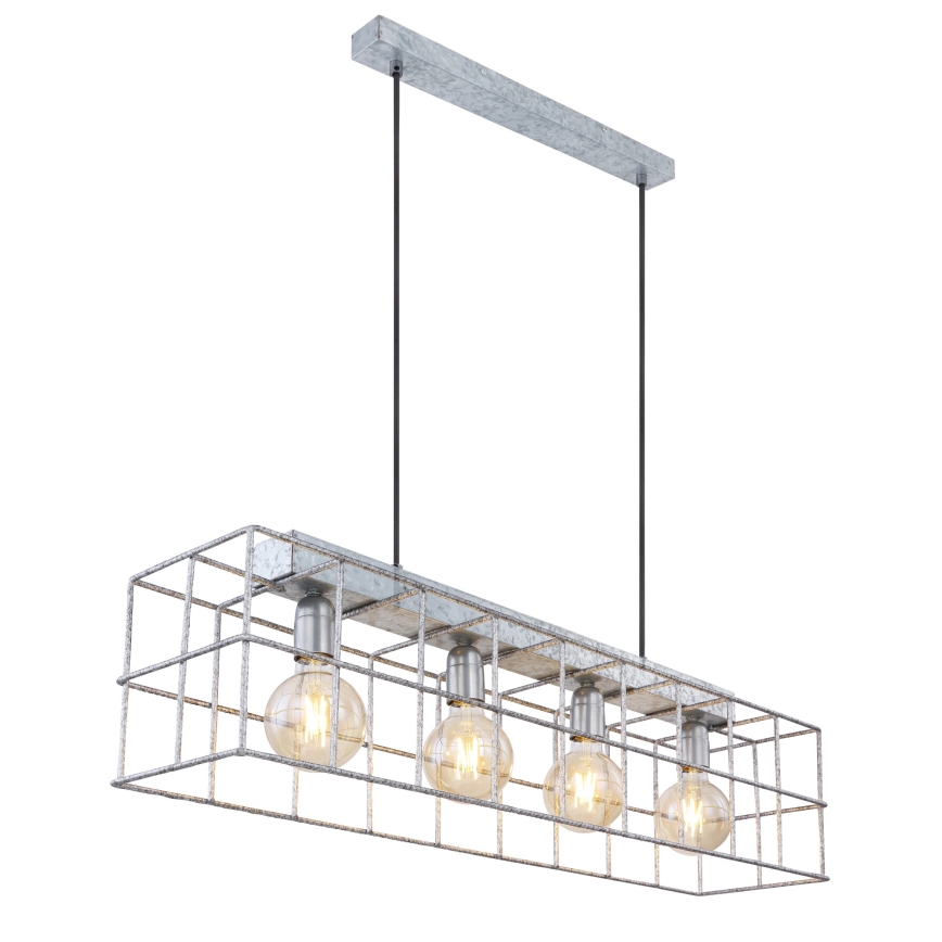Globo 15530Z-4H - Κρεμαστό φωτιστικό οροφής MERRIL 4xE27/60W/230V