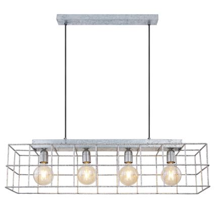 Globo 15530Z-4H - Κρεμαστό φωτιστικό οροφής MERRIL 4xE27/60W/230V