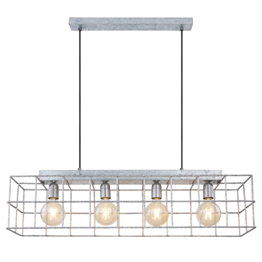 Globo 15530Z-4H - Κρεμαστό φωτιστικό οροφής MERRIL 4xE27/60W/230V