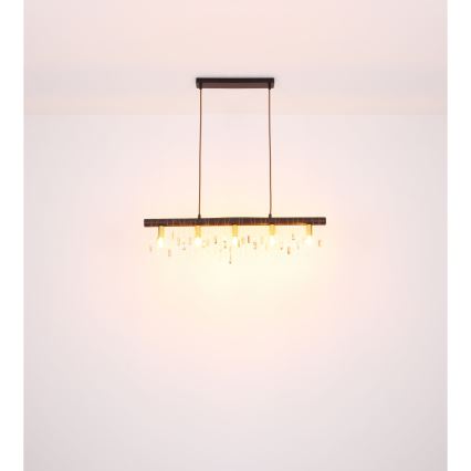 Globo 15532-5HB - Κρεμαστό φωτιστικό με καλώδιο KIRA 5xE14/40W/230V μαύρο
