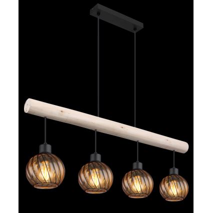 Globo - Πολύφωτο με συρματόσχοινο 4xE27/15W/230V