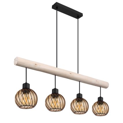 Globo - Πολύφωτο με συρματόσχοινο 4xE27/15W/230V