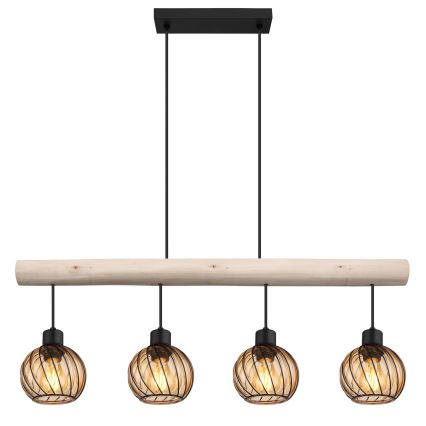 Globo - Πολύφωτο με συρματόσχοινο 4xE27/15W/230V