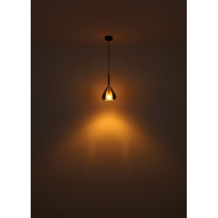 Globo - Κρεμαστό φωτιστικό οροφής 1xE27/60W/230V διάμετρος 20 cm μαύρο