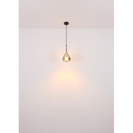 Globo - Κρεμαστό φωτιστικό οροφής 1xE27/60W/230V διάμετρος 20 cm μαύρο