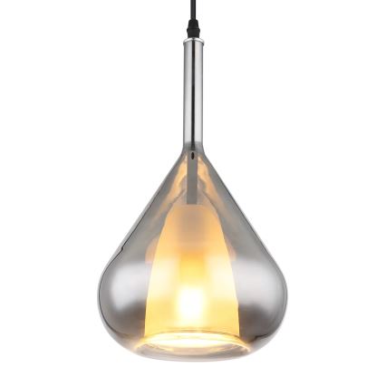 Globo - Κρεμαστό φωτιστικό οροφής 1xE27/60W/230V διάμετρος 20 cm μαύρο