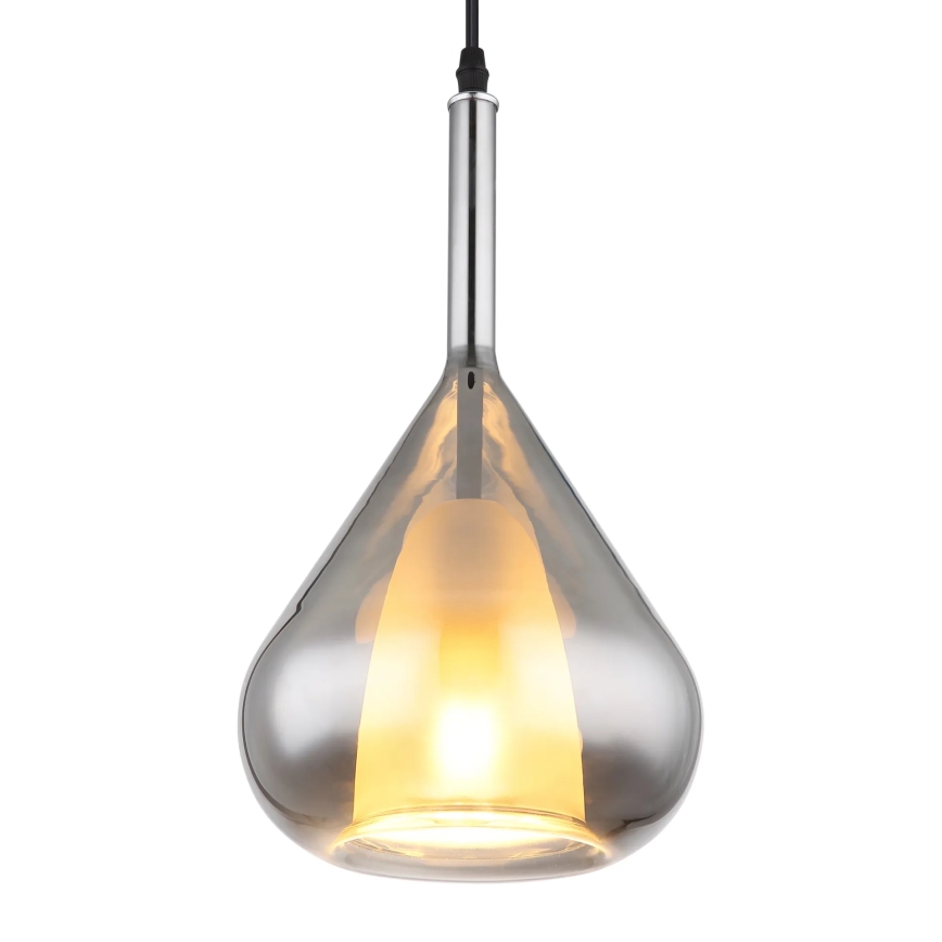 Globo - Κρεμαστό φωτιστικό οροφής 1xE27/60W/230V διάμετρος 20 cm μαύρο