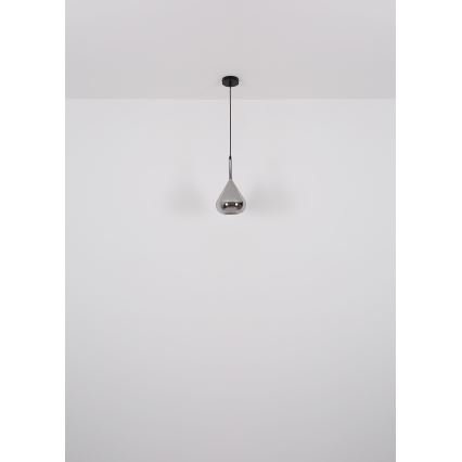 Globo - Κρεμαστό φωτιστικό οροφής 1xE27/60W/230V διάμετρος 20 cm μαύρο