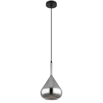 Globo - Κρεμαστό φωτιστικό οροφής 1xE27/60W/230V διάμετρος 20 cm μαύρο