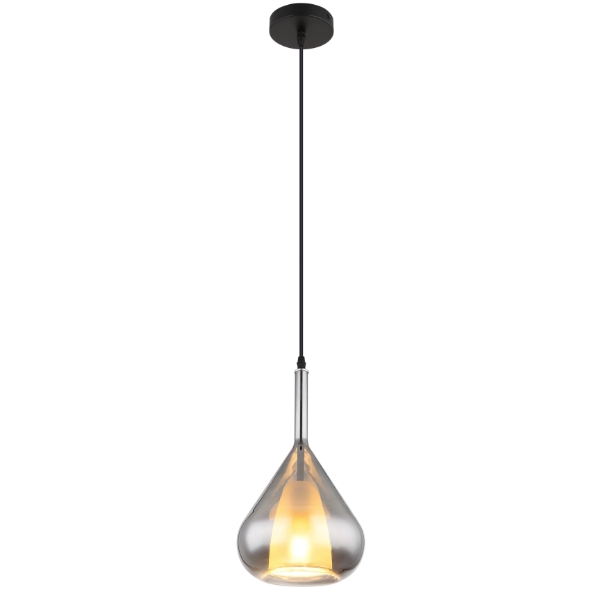 Globo - Κρεμαστό φωτιστικό οροφής 1xE27/60W/230V διάμετρος 20 cm μαύρο