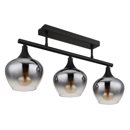 Globo - Πλαφονιέρα οροφής 3xE27/40W/230V μαύρο