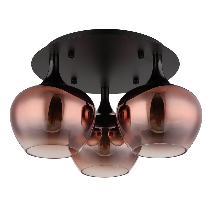 Globo - Πλαφονιέρα οροφής 3xE27/40W/230V διάμετρος 45 cm χαλκός
