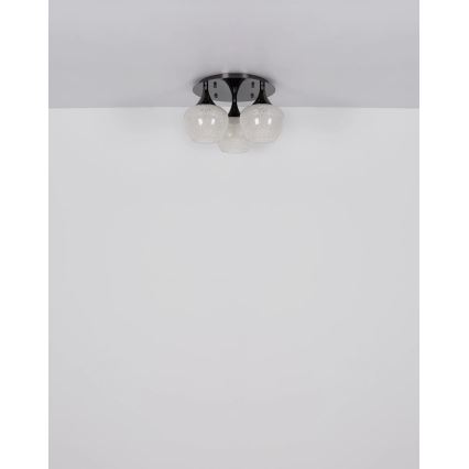 Globo - Πλαφονιέρα οροφής 3xE27/40W/230V ανθρακί